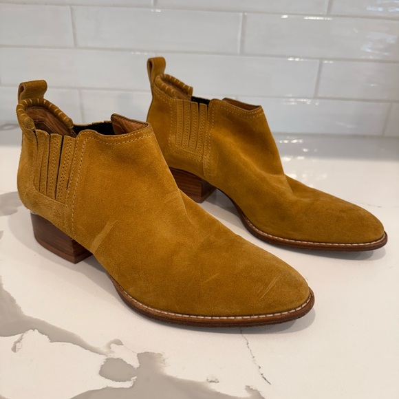 Alexander Wang Kori Suede Tilt-Heel Booties Women’s Size 38 - Picture 1 of 12